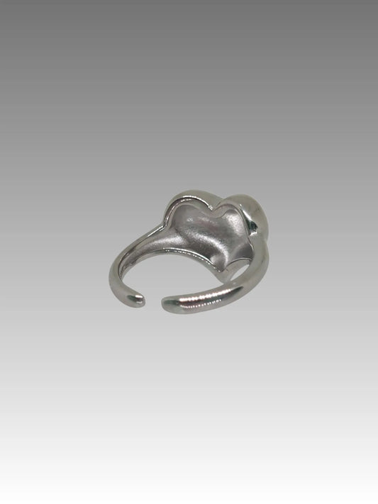 Anello Cuore Bombé Silver Splendi