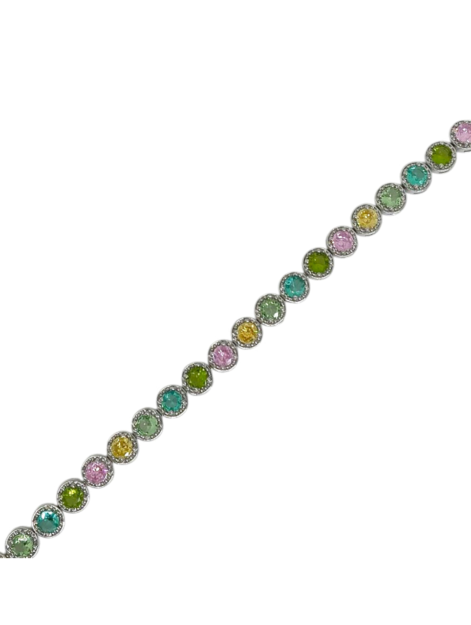 Bracciale Rainbow Pastello Silver