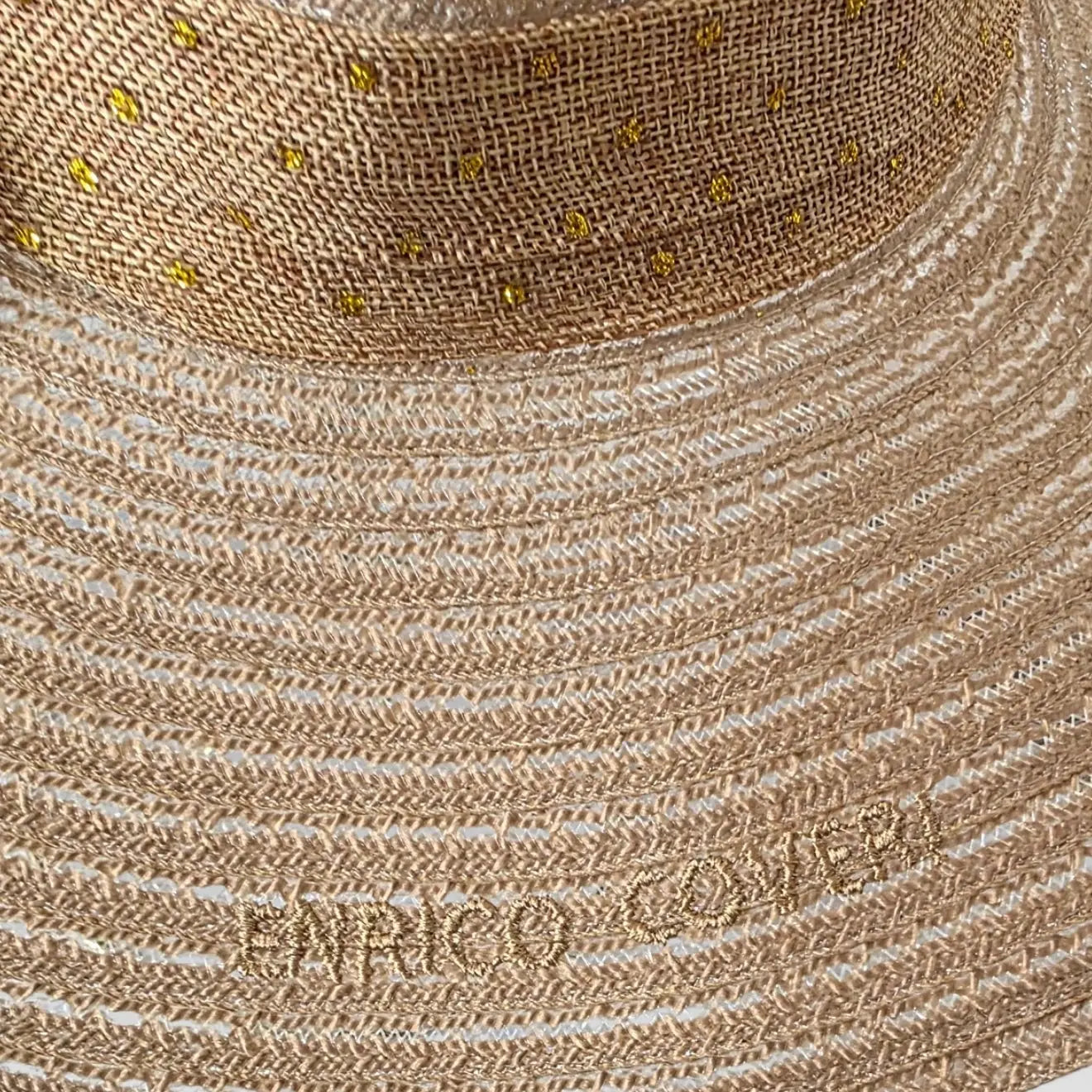 Cappello Da Sole Con Fiocco Luminoso Enrico Coveri