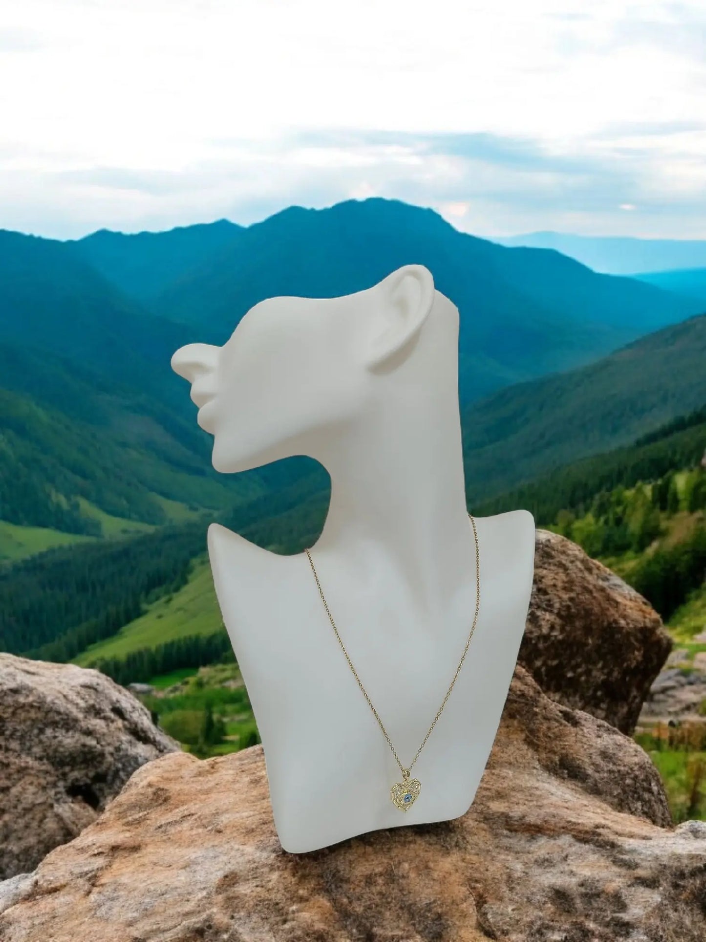 Collana Cuore E Occhio Splendi