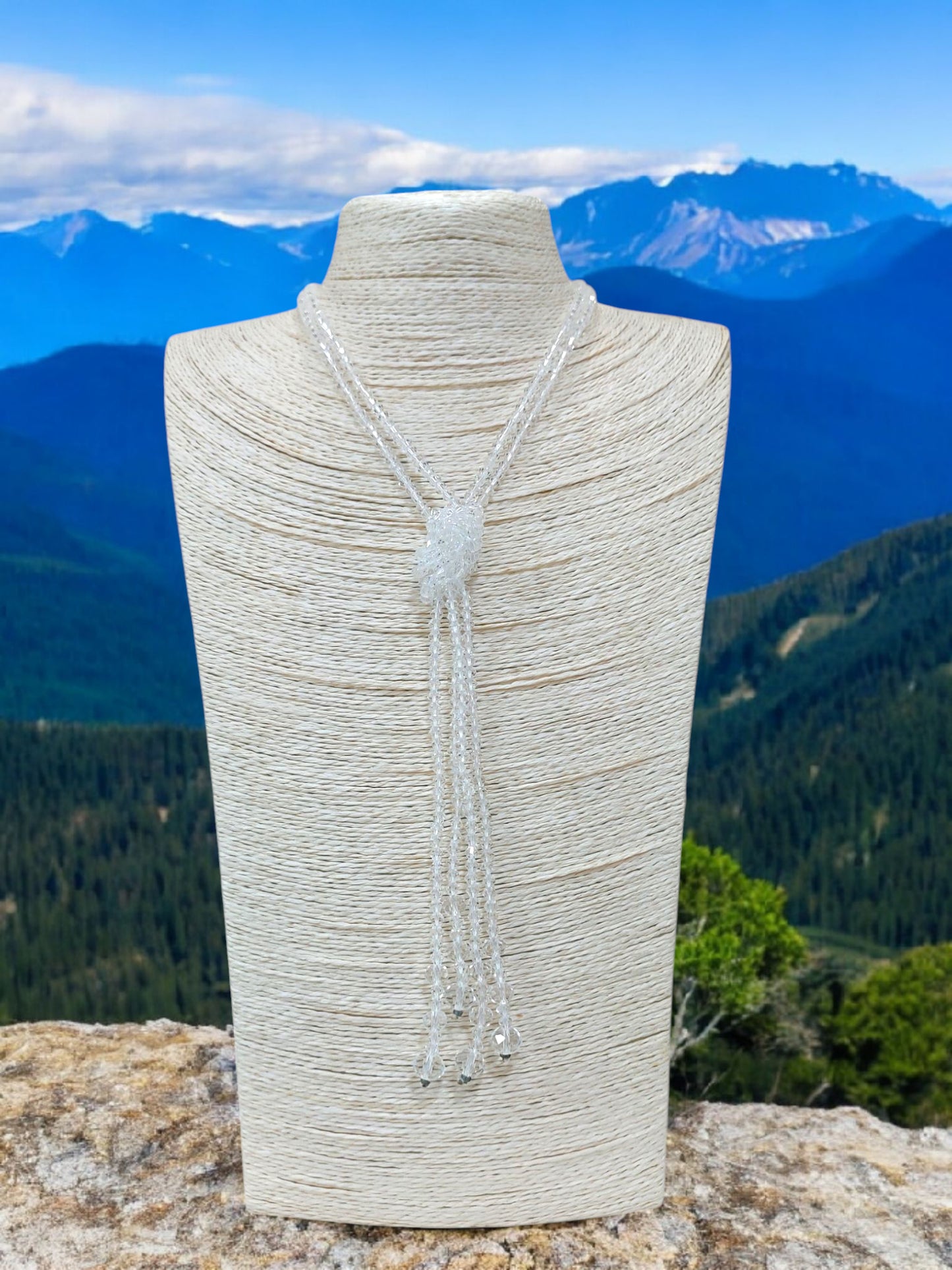 Collana Sciarpina Cristalli