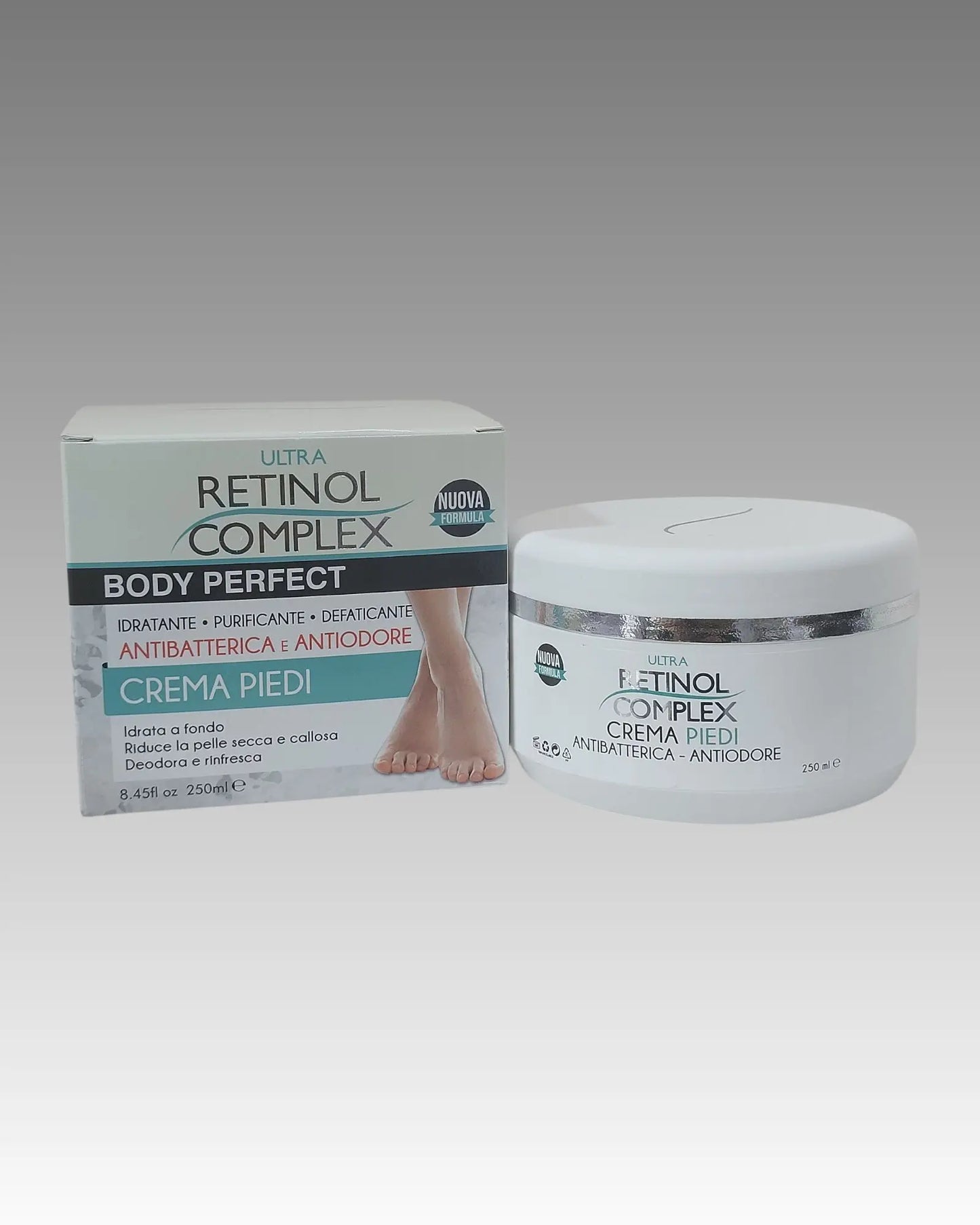 Crema Piedi Antibatterica E Antiodore (250 ml)