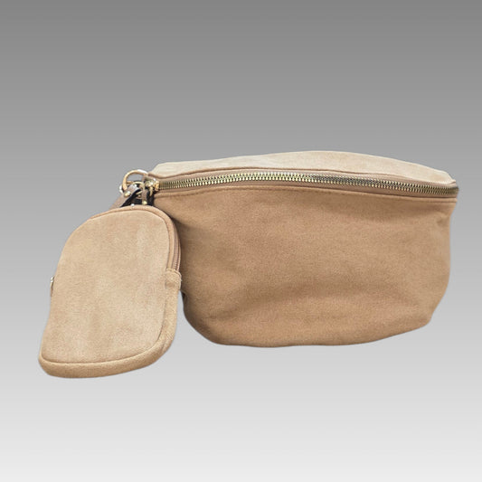 Marsupio Scamosciato Beige Splendi