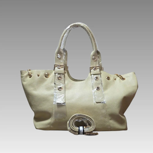 Maxi Borsa con Dettagli Hardware Gold
