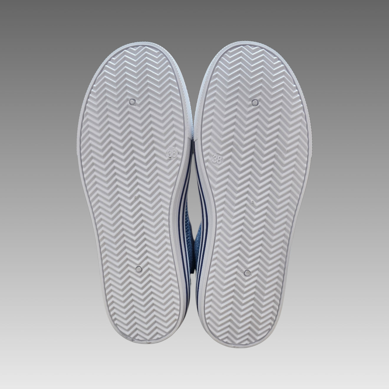 Sneakers Alte Platform Denim E Strass Splendi