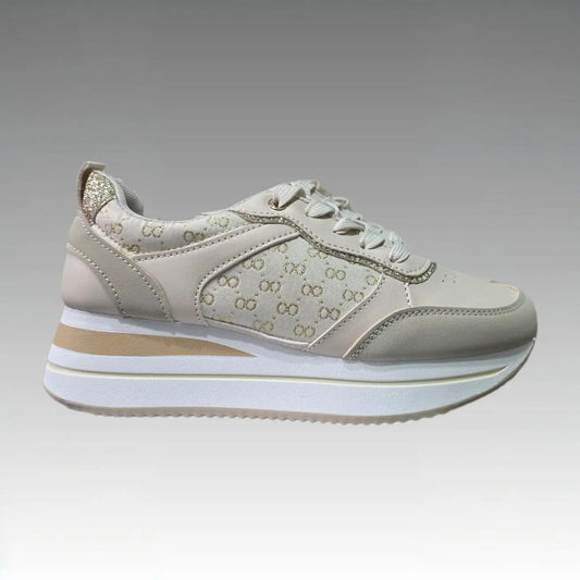 Sneakers Platform Beige Splendi