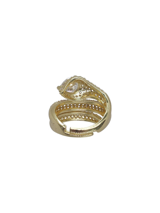 Anello Snake Pavé