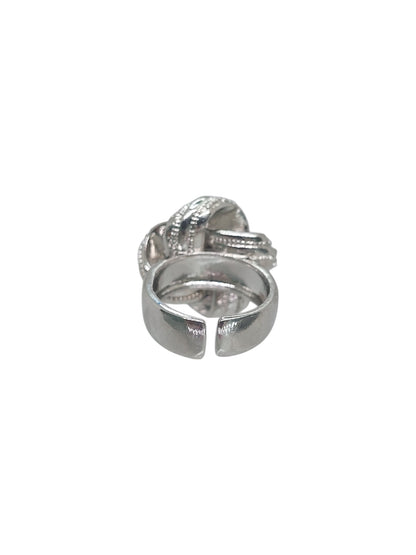 Anello Intreccio Pavé