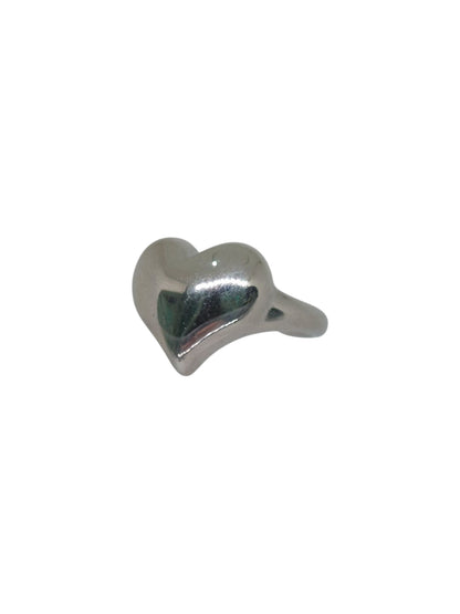 Anello Cuore Bombé Silver