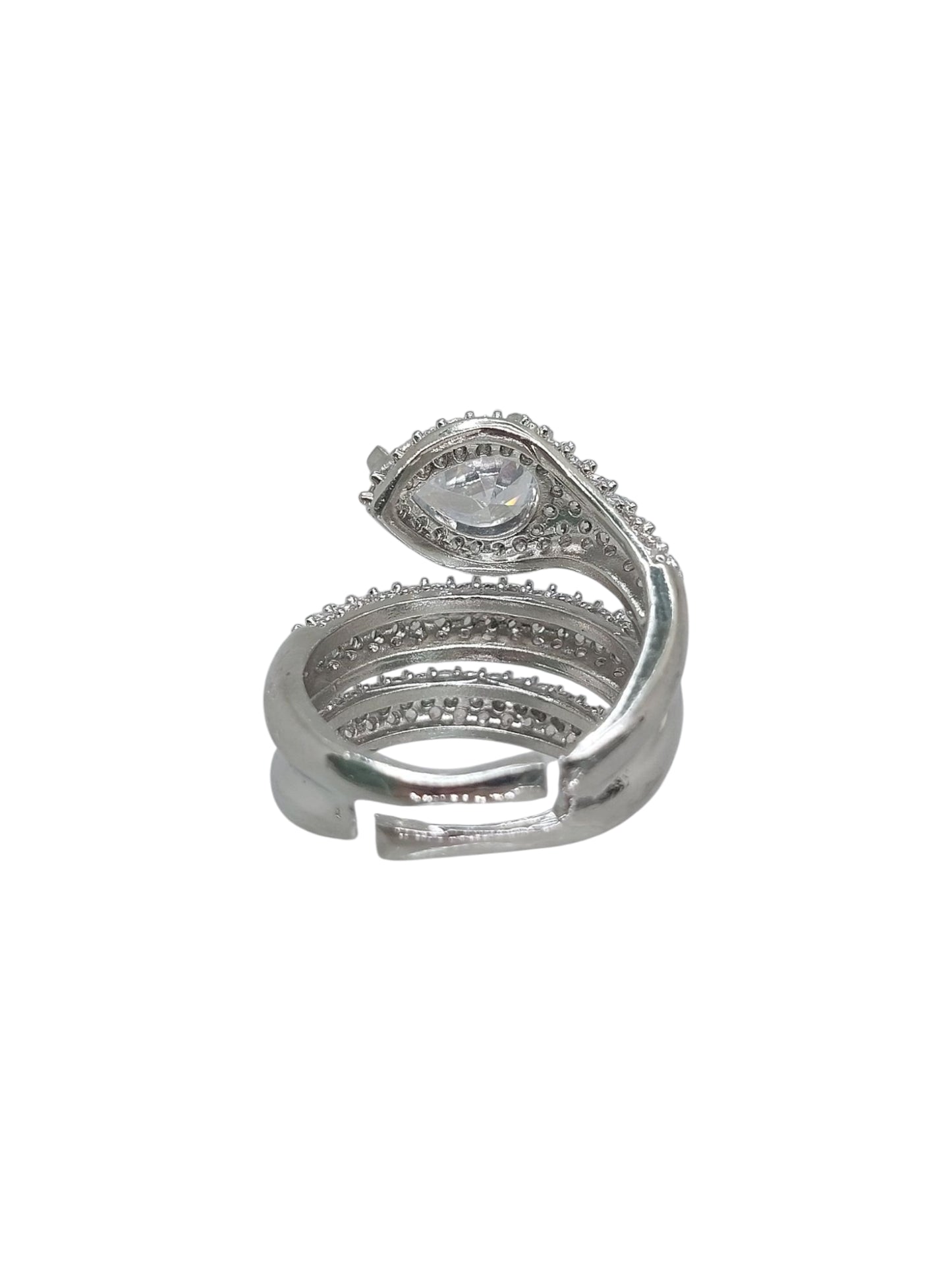Anello Snake Pavé