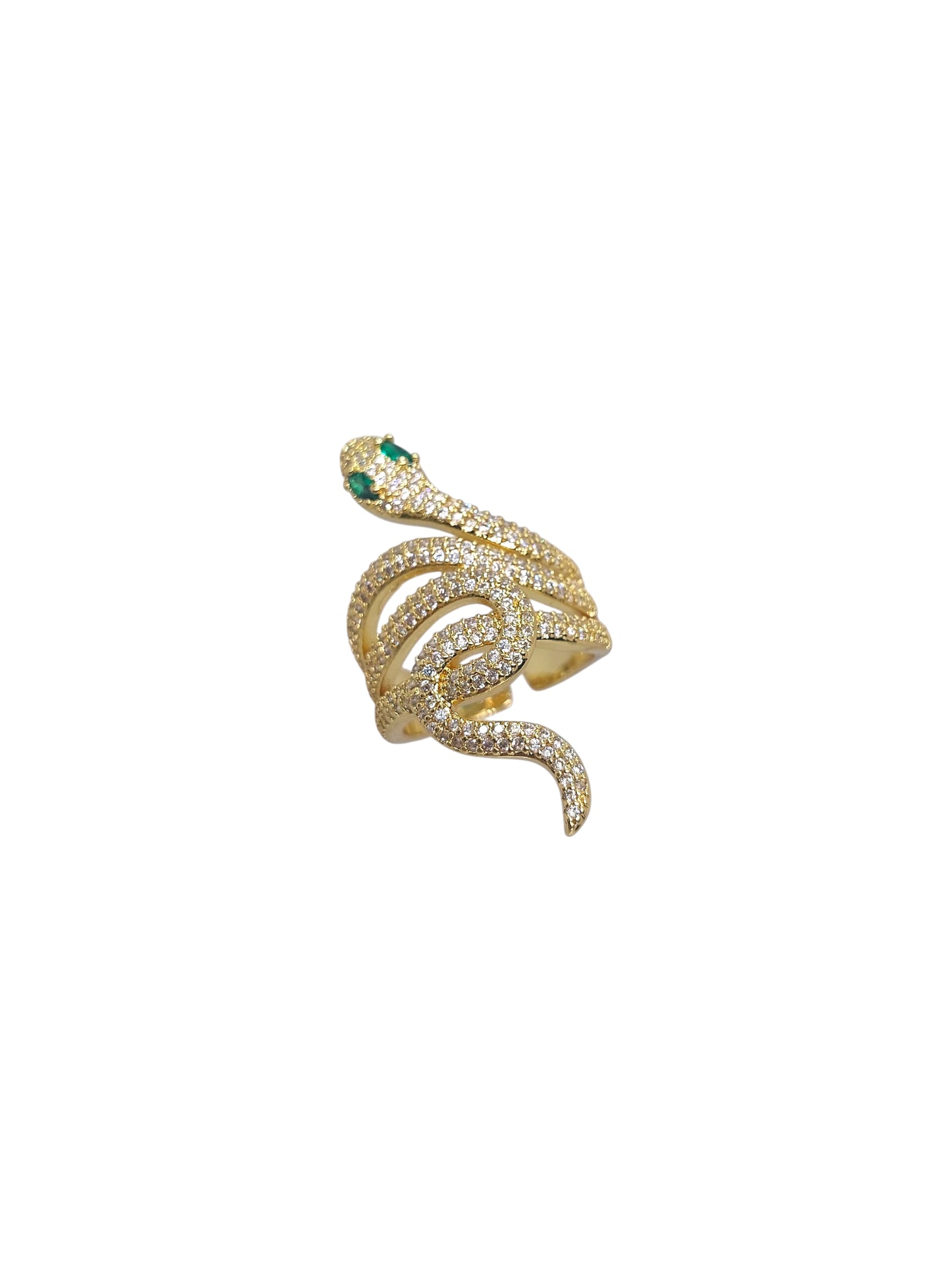 Anello Snake Pavé