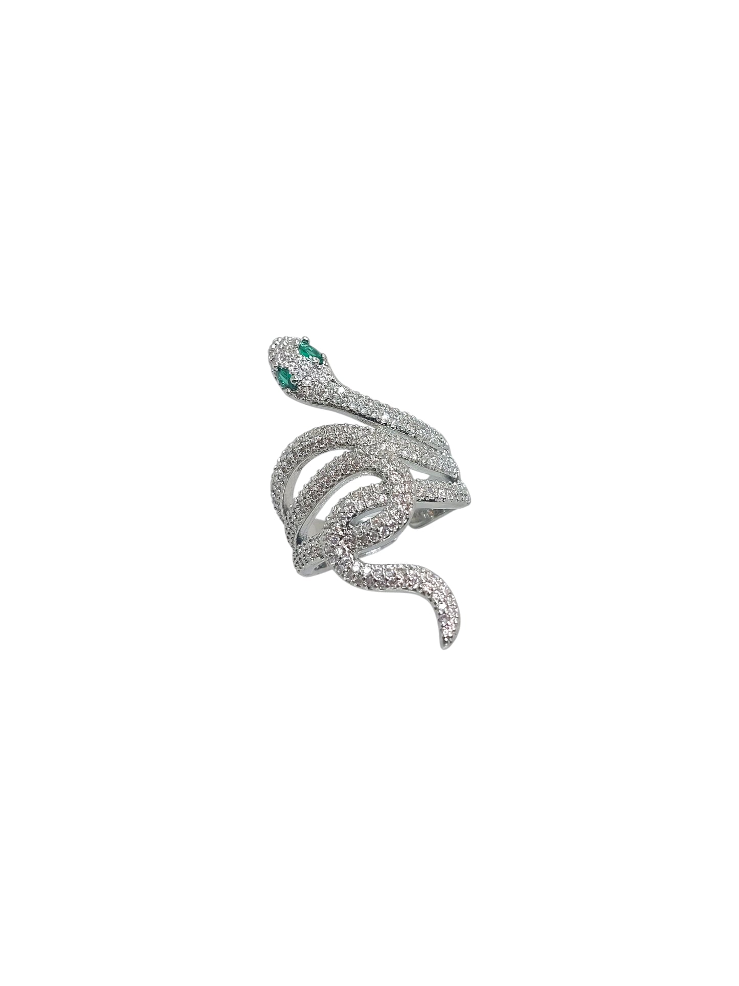 Anello Snake Pavé