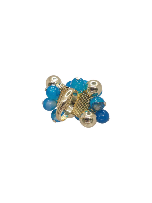 Anello Grappolo Turchese