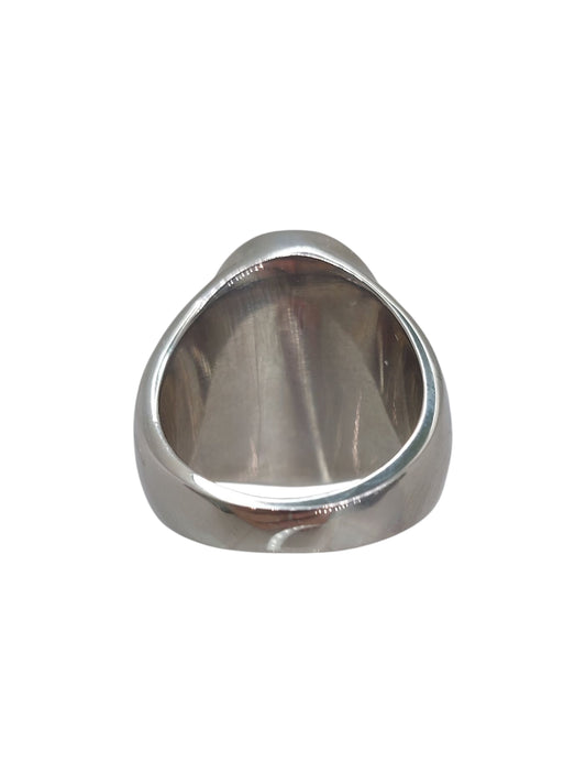 Anello Fascia Ovale Madreperla Verde Menta