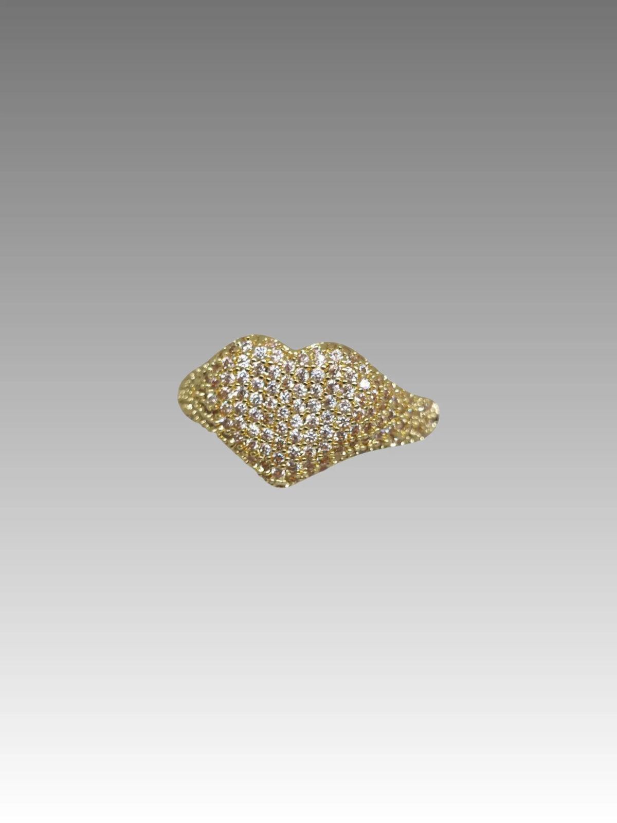 Anello Cuore Pavé Gold Splendi