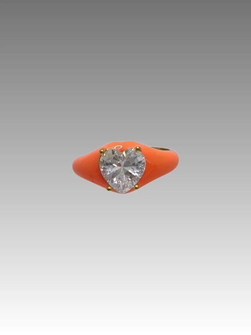 Anello Cuore Solitario Splendi