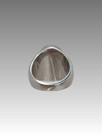Anello Fascia Ovale Madreperla Verde Menta Splendi
