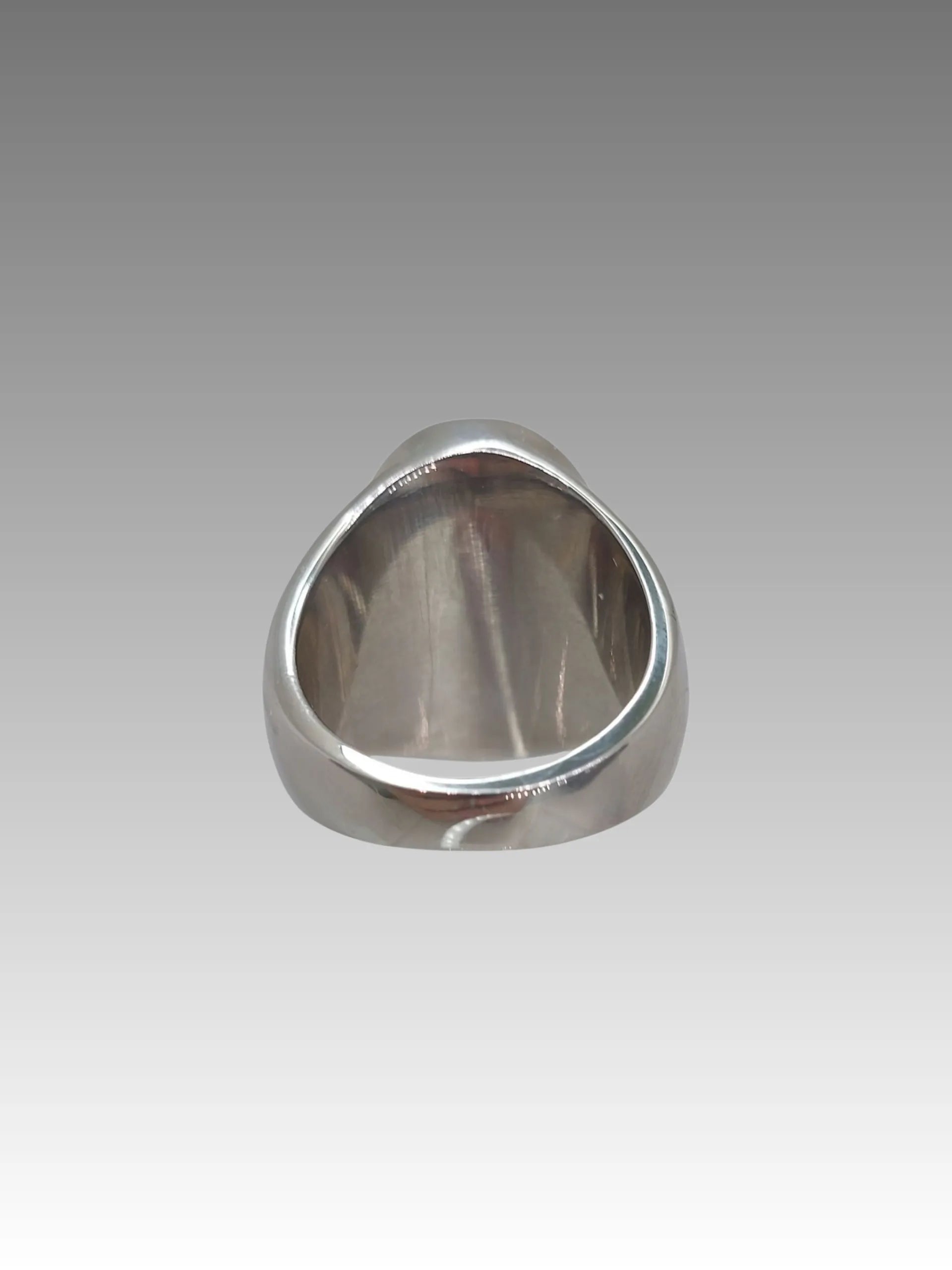 Anello Fascia Ovale Madreperla Verde Menta Splendi