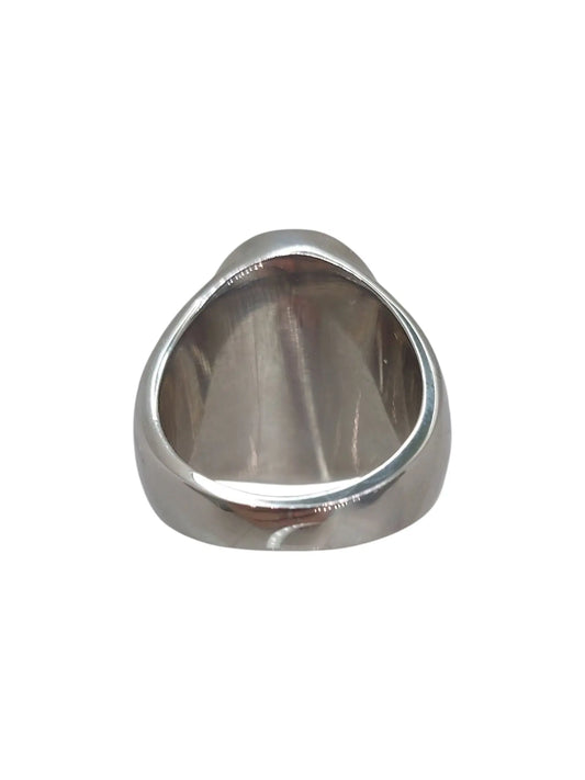 Anello Fascia Ovale Madreperla Verde Menta Splendi