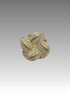 Anello Intreccio Pavé Splendi