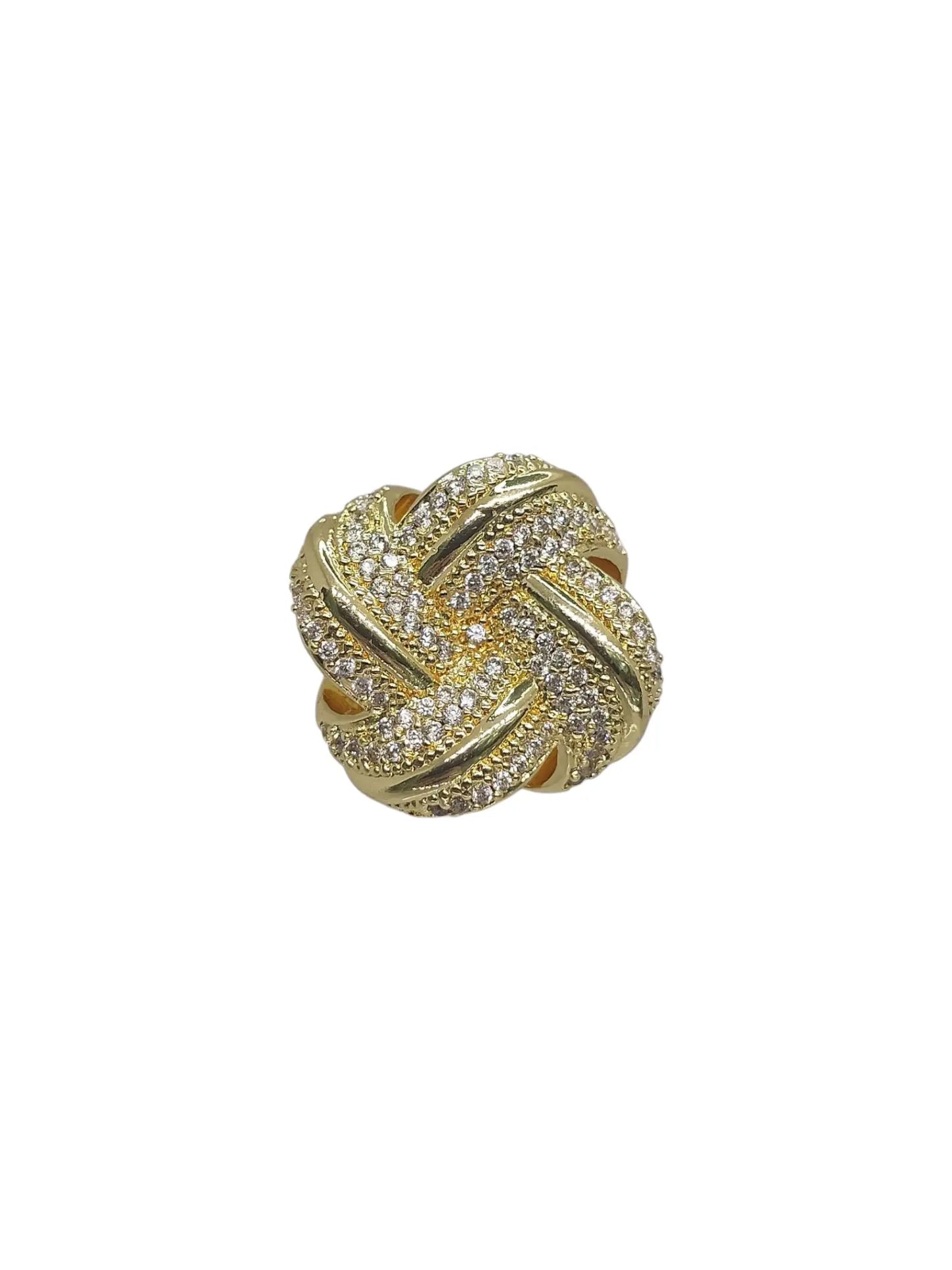 Anello Intreccio Pavé Splendi