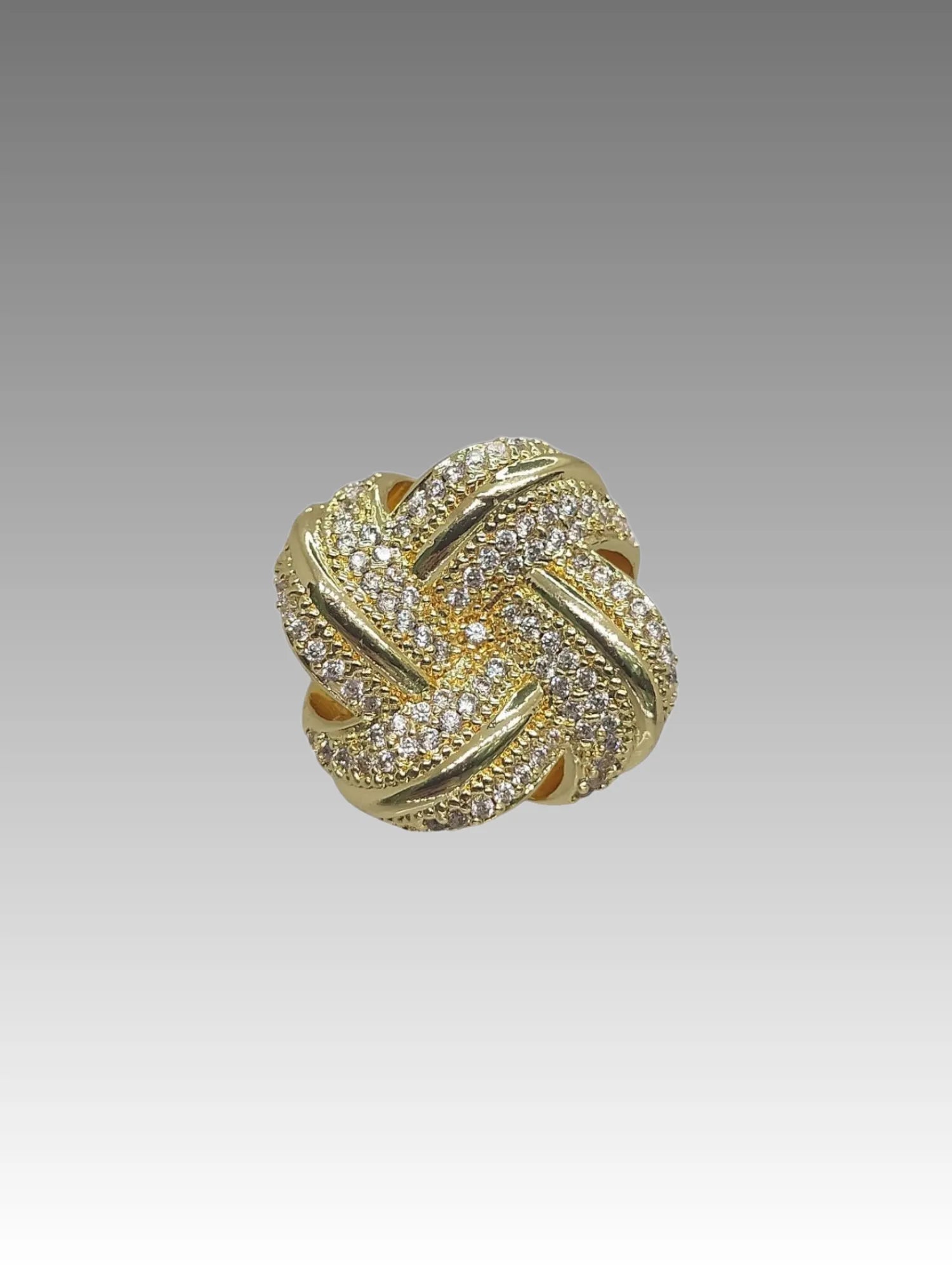 Anello Intreccio Pavé Splendi