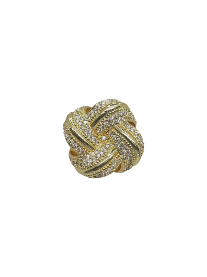 Anello Intreccio Pavé Splendi