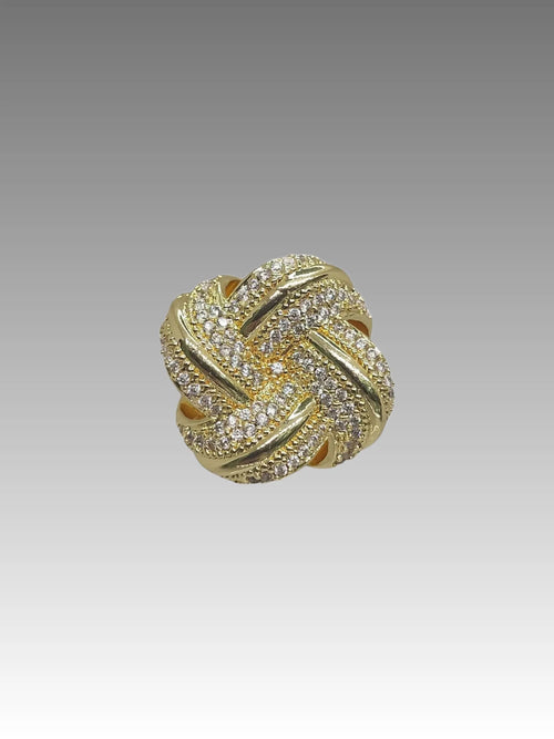 Anello Intreccio Pavé Splendi