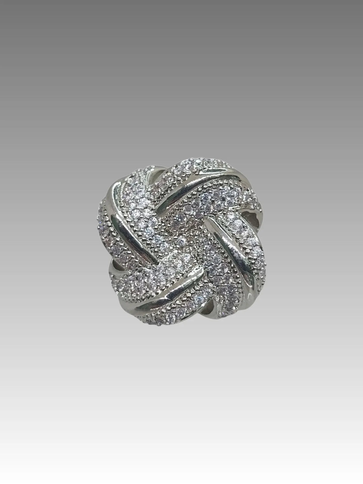 Anello Intreccio Pavé Splendi