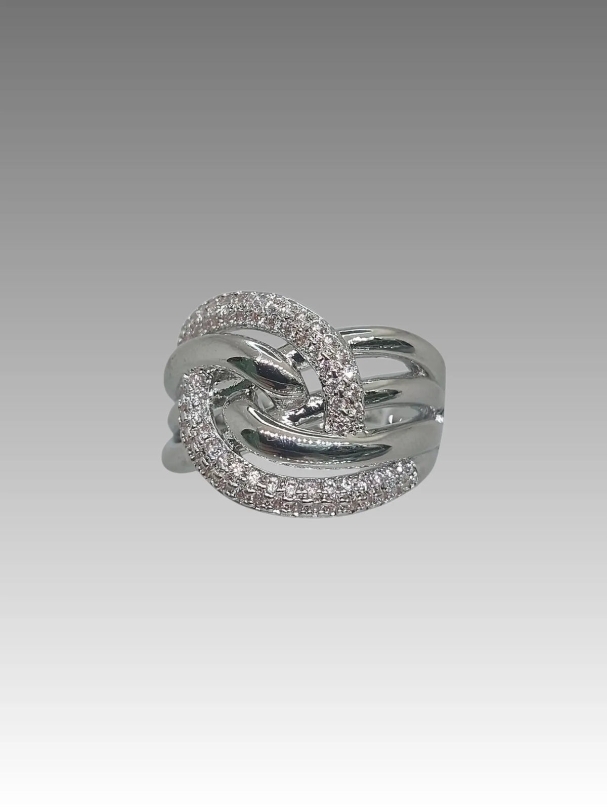Anello Nodo Pavé Splendi
