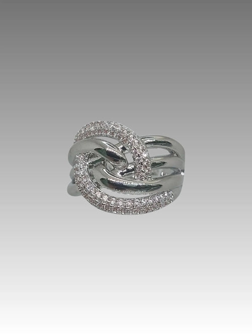 Anello Nodo Pavé Splendi