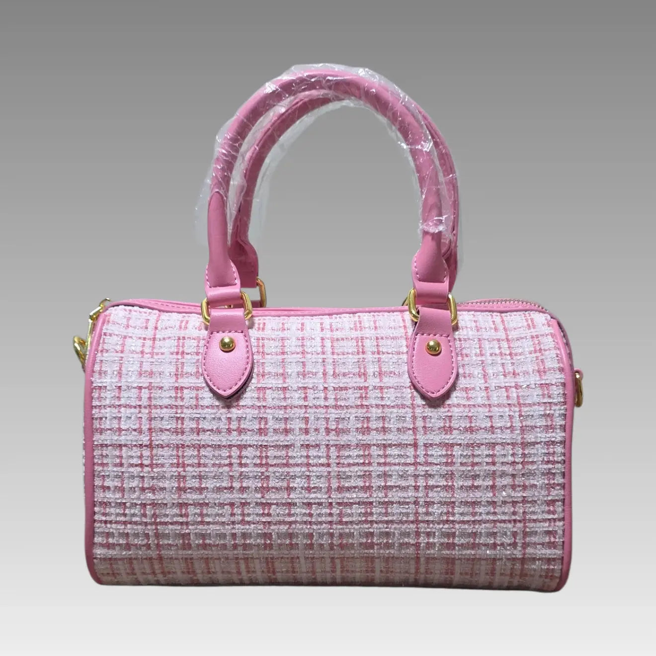 Bolso tipo baúl Chic Tweed