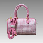 Bolso tipo baúl Chic Tweed