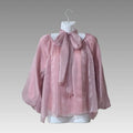 Blusa de gasa con pañuelo