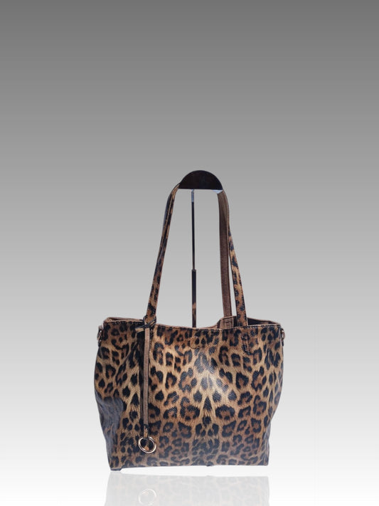 Borsa Animalier Double Face Leopardata e Tortora Splendi