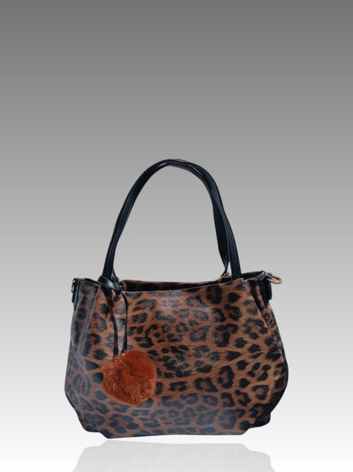 Borsa Animalier Pon Pon Leopardata Splendi