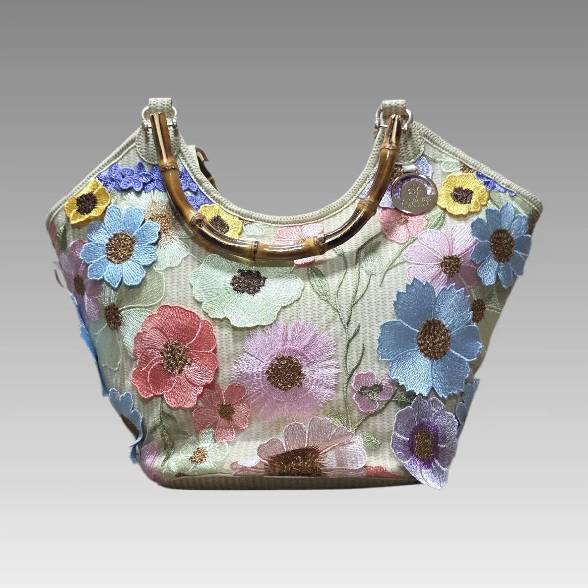 Bolso Bamboo Floral Gianmarco Venturi