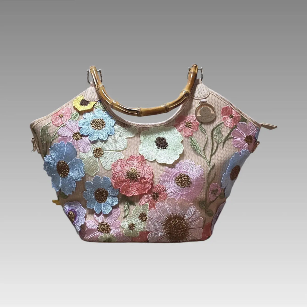 Bolso Bamboo Floral Gianmarco Venturi