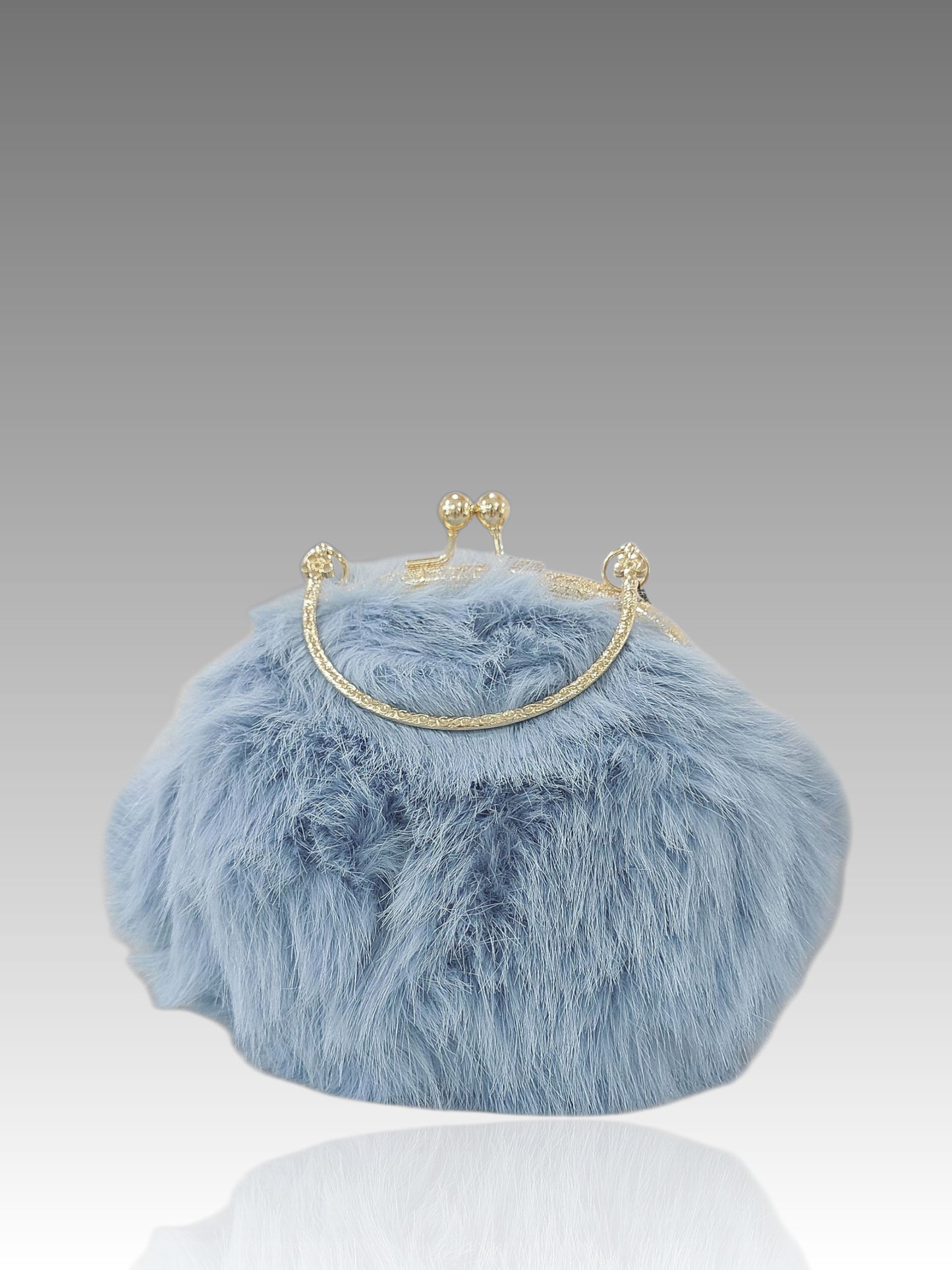 Borsa Clic Clac In Pelliccia Ecologica Splendi