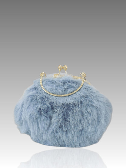 Borsa Clic Clac In Pelliccia Ecologica Splendi