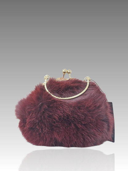 Borsa Clic Clac In Pelliccia Ecologica Splendi