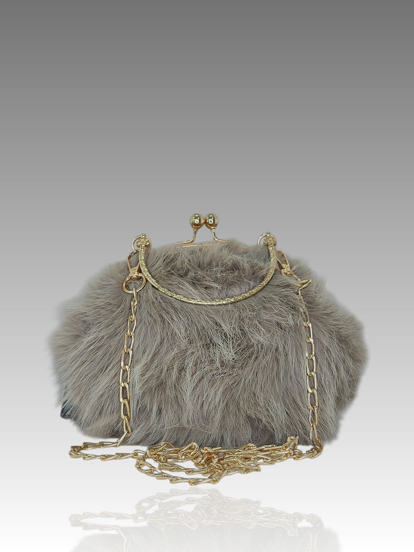 Borsa Clic Clac In Pelliccia Ecologica Splendi