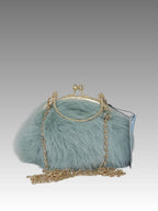 Borsa Clic Clac In Pelliccia Ecologica Splendi