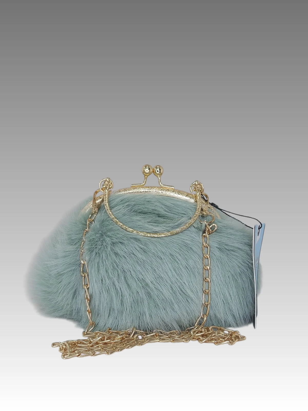 Borsa Clic Clac In Pelliccia Ecologica Splendi