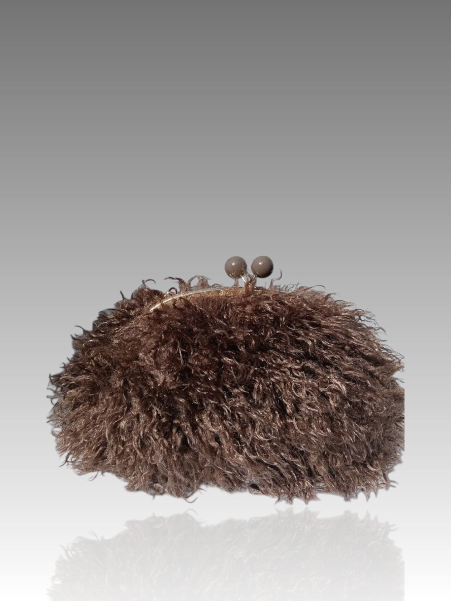 Borsa Clic Clac In Pelliccia Sintetica Splendi