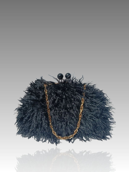 Borsa Clic Clac In Pelliccia Sintetica Splendi