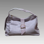Bolso con solapa a rayas