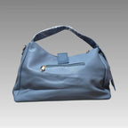 Bolso con solapa a rayas