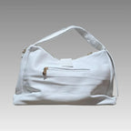 Bolso con solapa a rayas