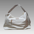 Bolso con solapa a rayas